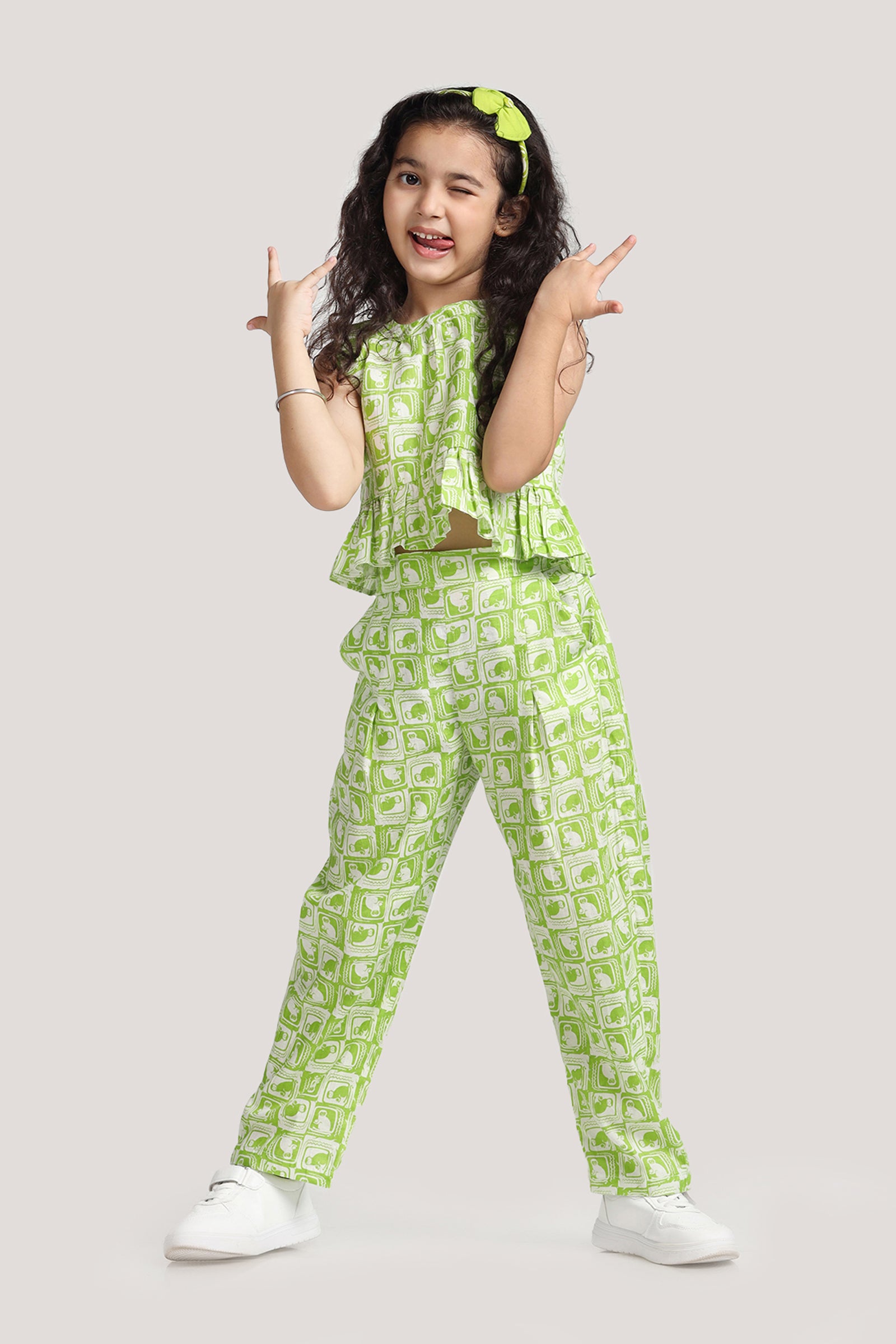 The Monkey & The Crocodile - Crop Top Set