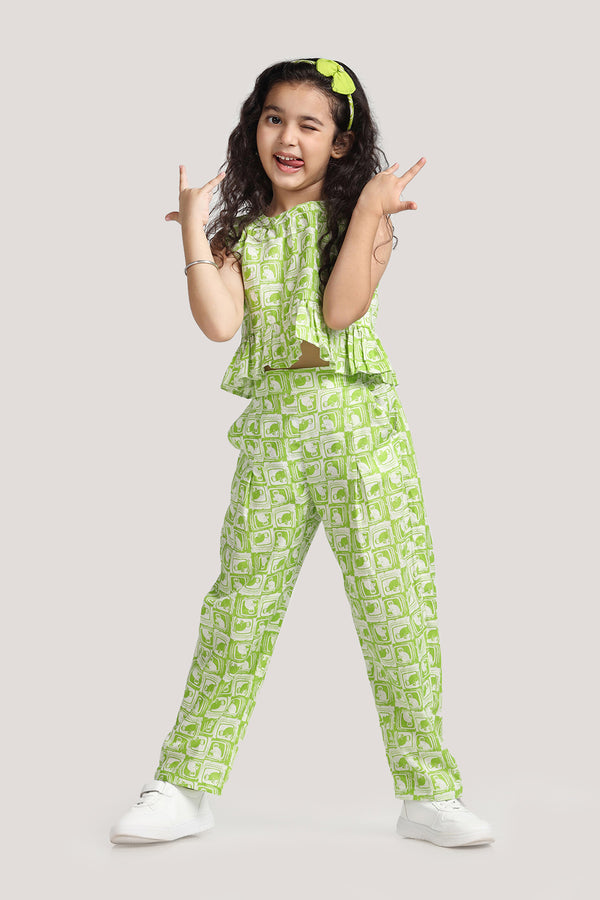 The Monkey & The Crocodile - Crop Top Set