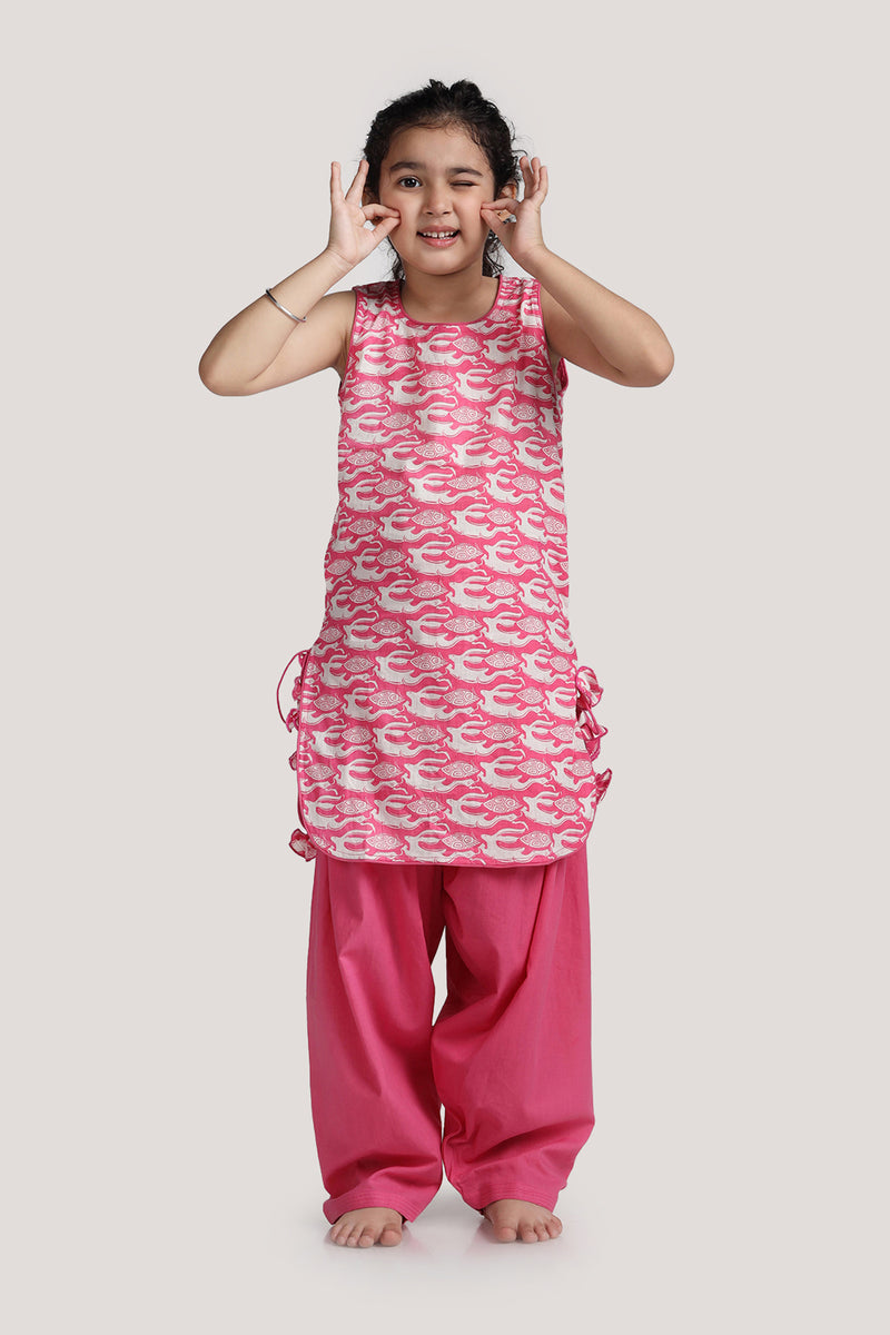 The Hare & The Tortoise - Patiala Suit Set