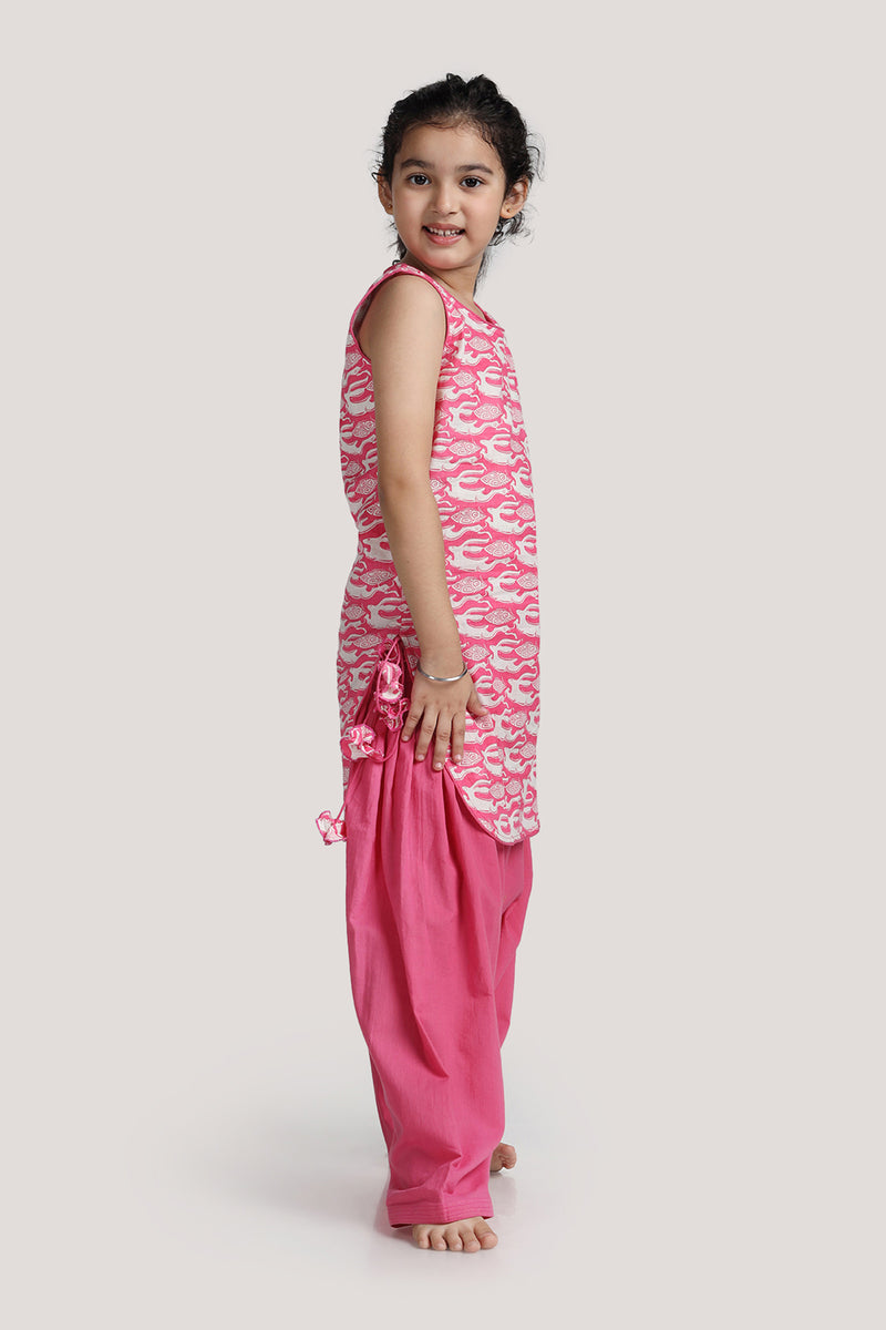 The Hare & The Tortoise - Patiala Suit Set