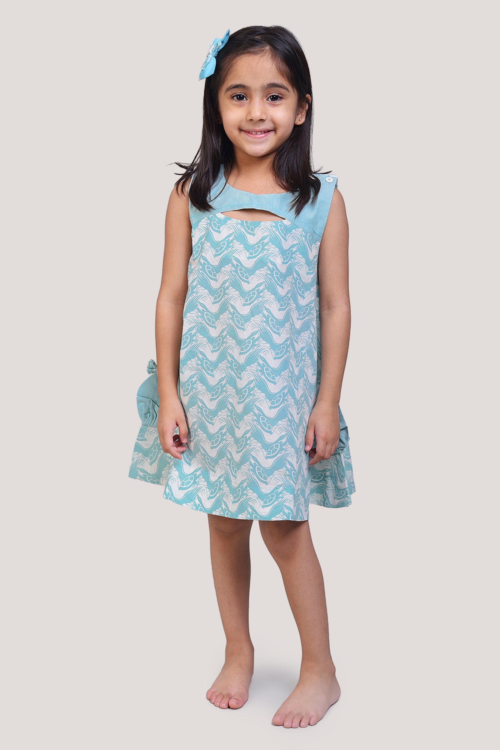 The Talkative Turtle - Peek-a-boo Frock