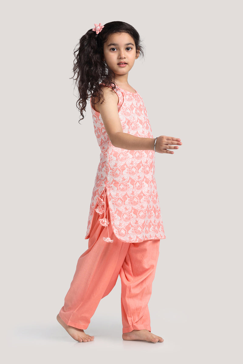 The Foolish Lion & The Clever Rabbit - Patiala Suit Set