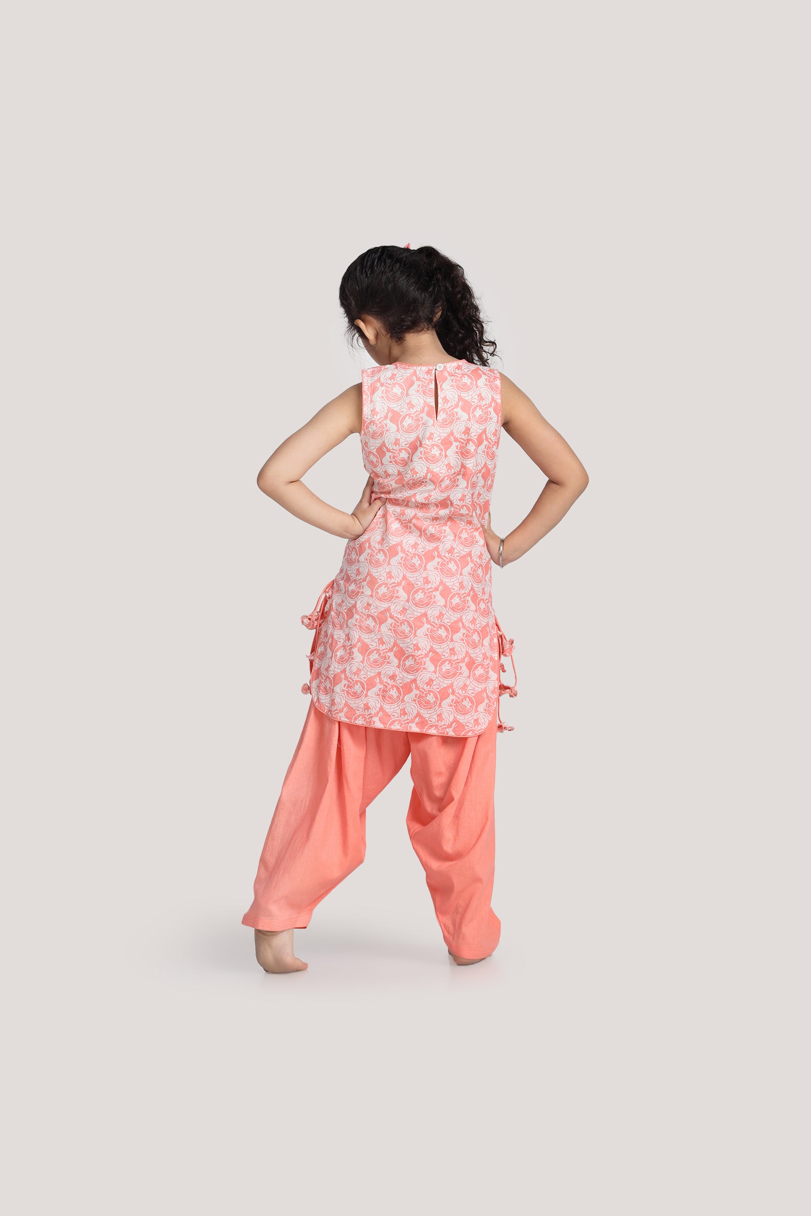 The Foolish Lion & The Clever Rabbit - Patiala Suit Set