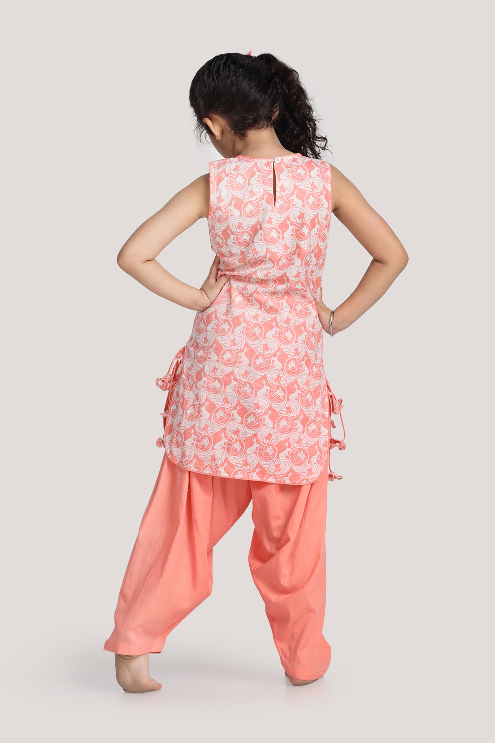 The Foolish Lion & The Clever Rabbit - Patiala Suit Set
