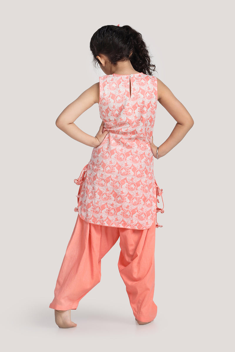 The Foolish Lion & The Clever Rabbit - Patiala Suit Set