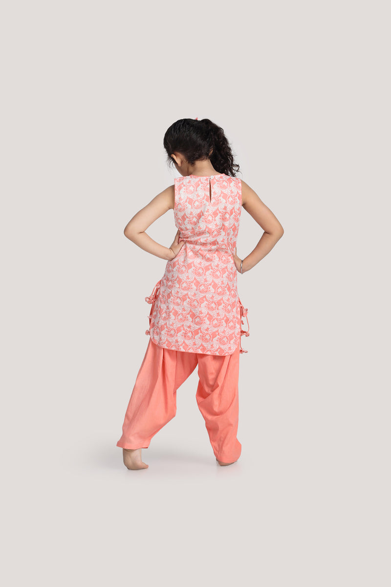 The Foolish Lion & The Clever Rabbit - Patiala Suit Set