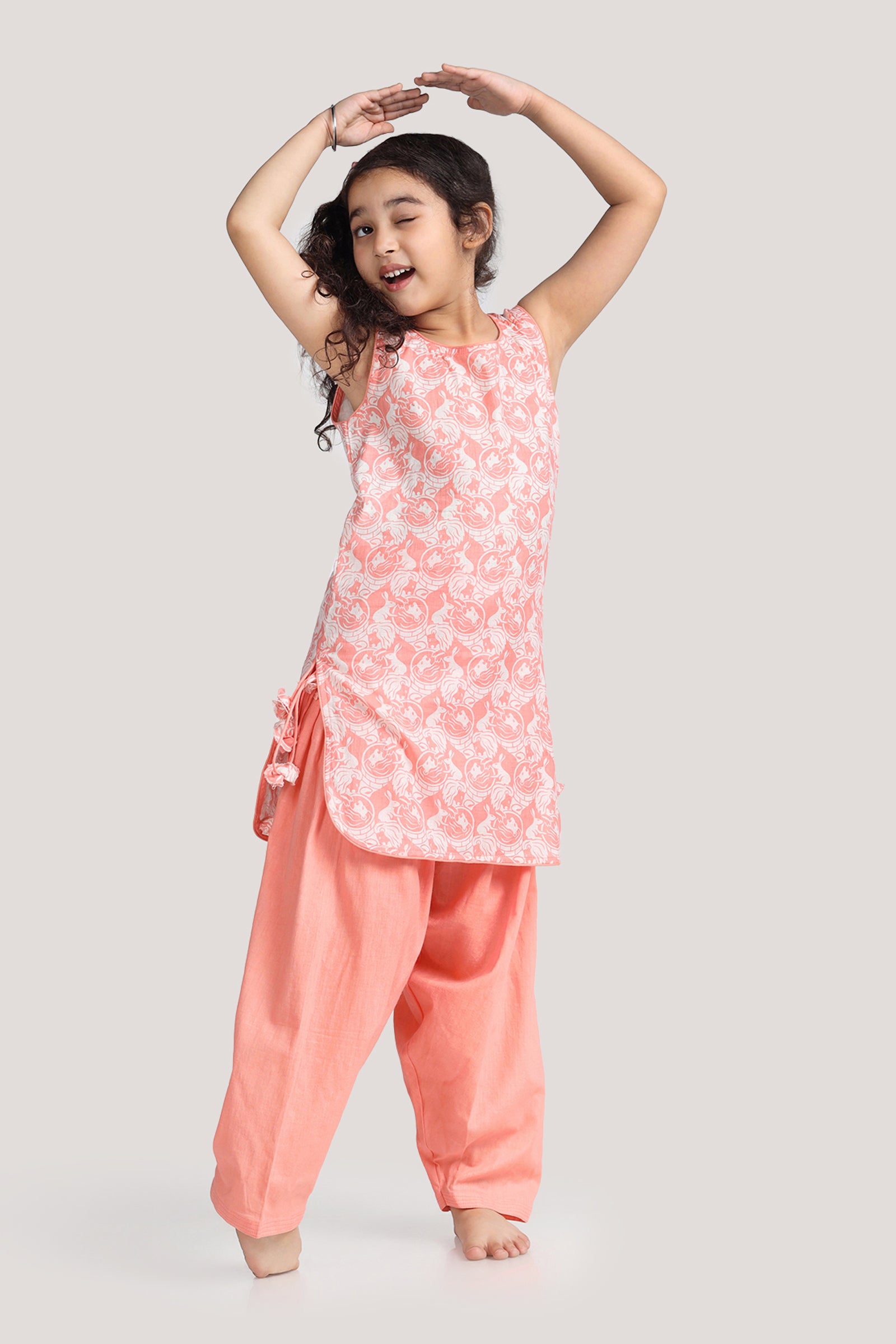 The Foolish Lion & The Clever Rabbit - Patiala Suit Set