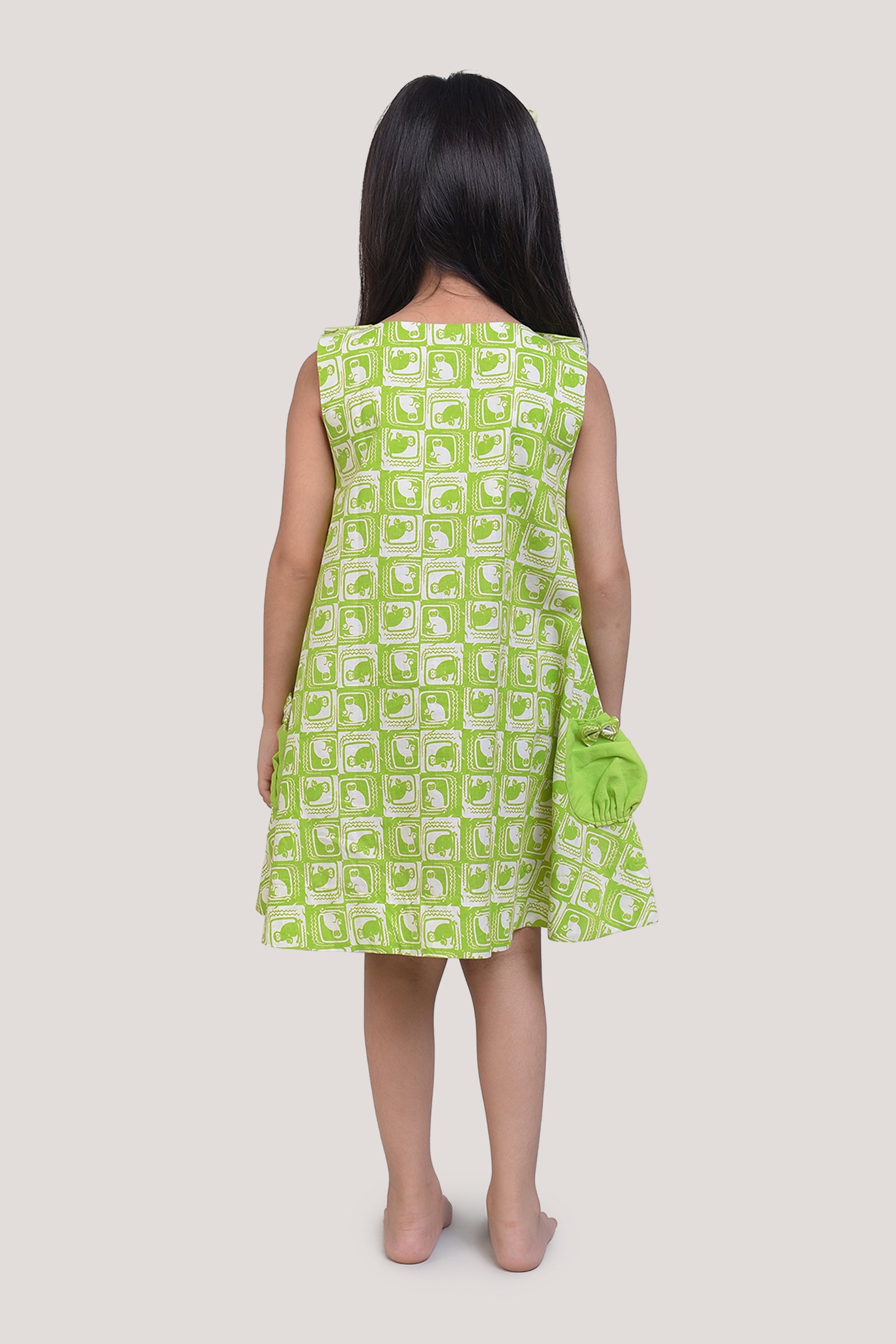 The Monkey & The Crocodile- Peek-a-boo Frock