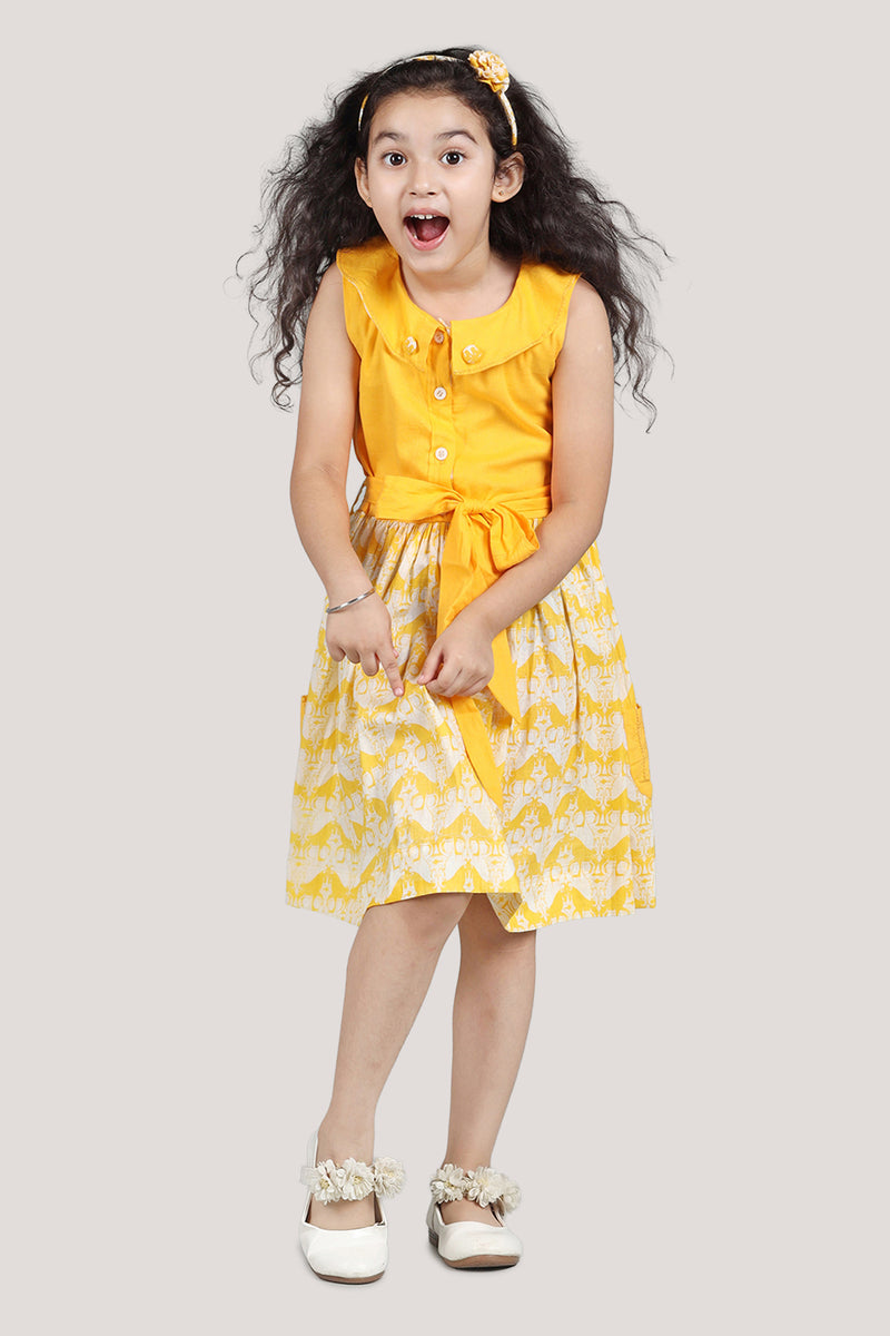 Two Silly Goats - Roll Collar Frock