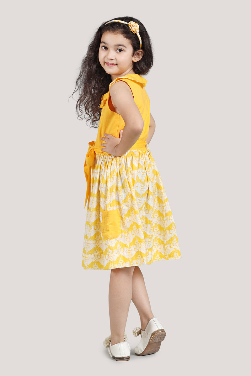 Two Silly Goats - Roll Collar Frock