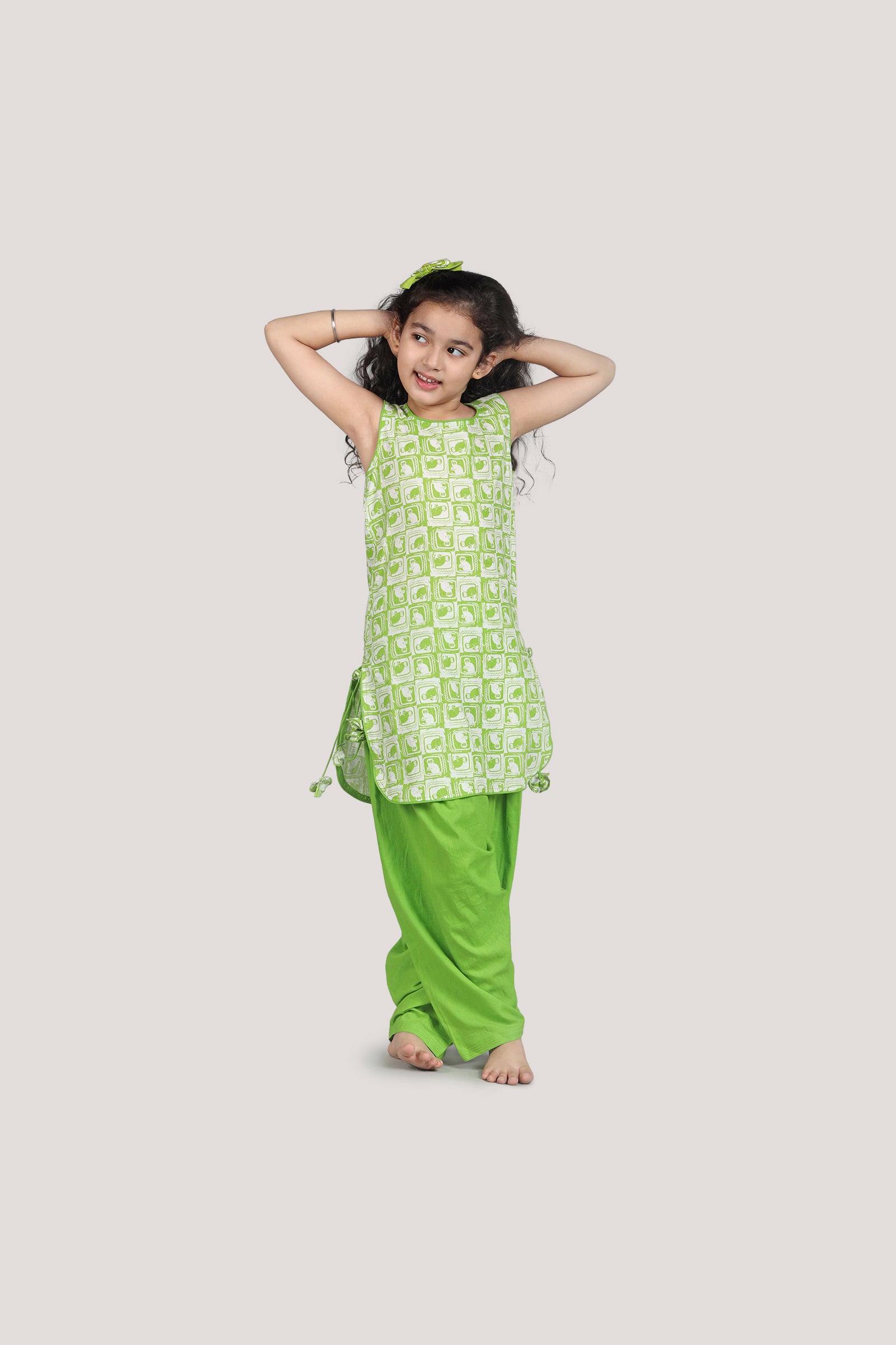 The Monkey & The Crocodile - Patiala Suit Set