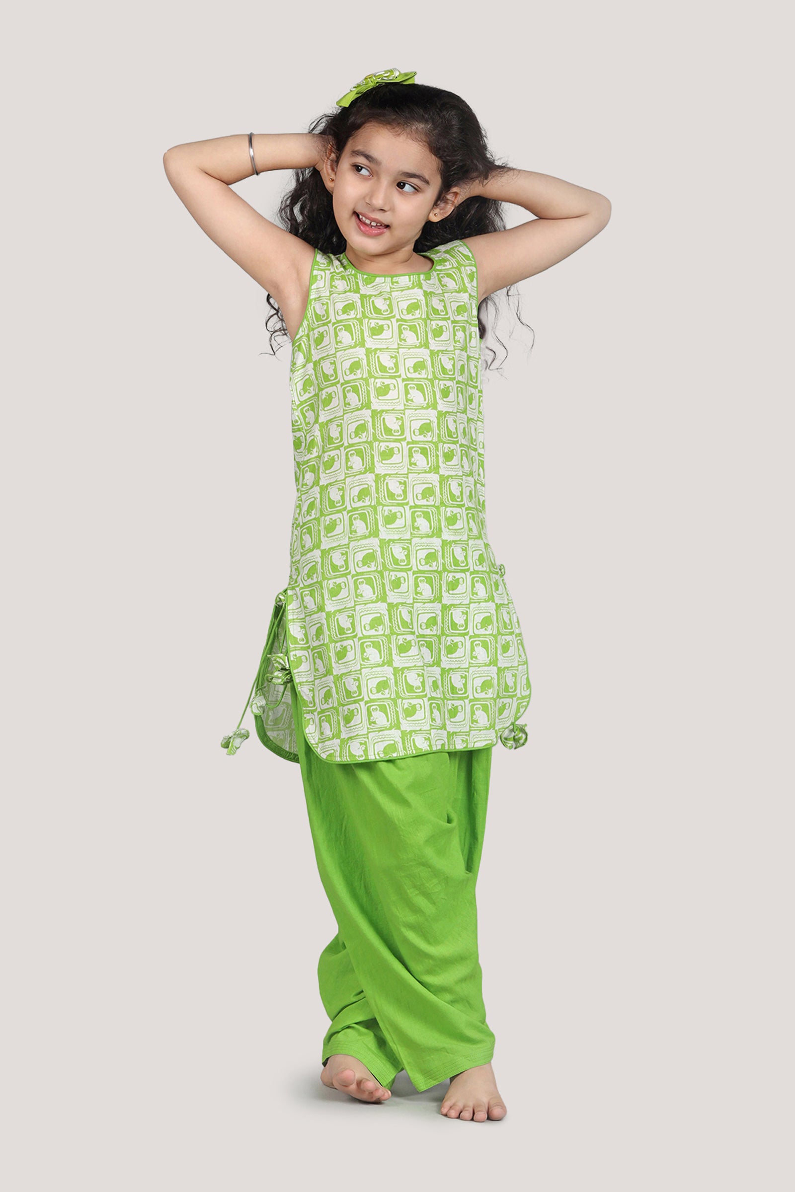 The Monkey & The Crocodile - Patiala Suit Set