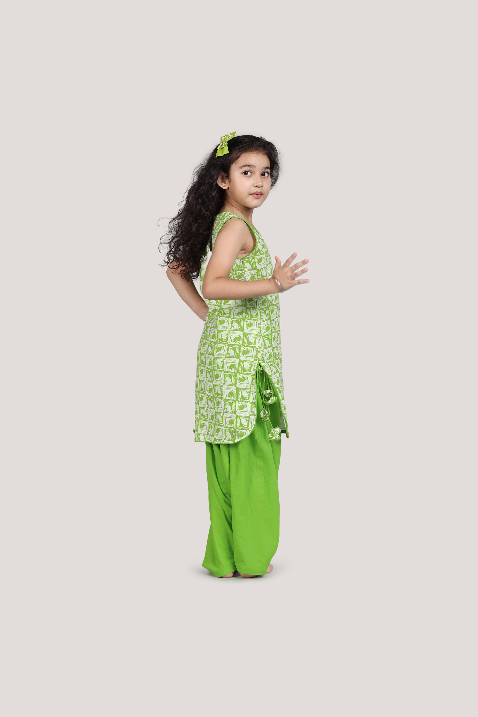 The Monkey & The Crocodile - Patiala Suit Set