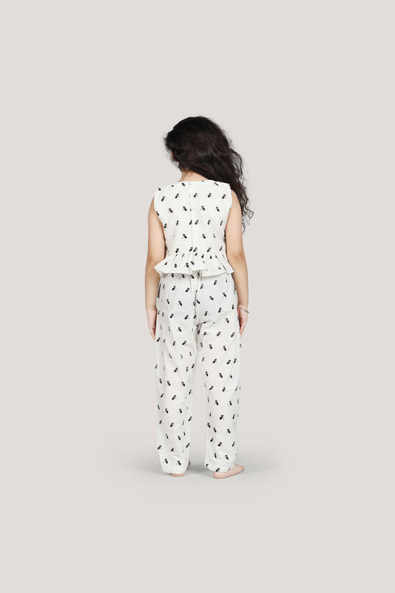 Bell The Cat - Crop Top Set, Beige