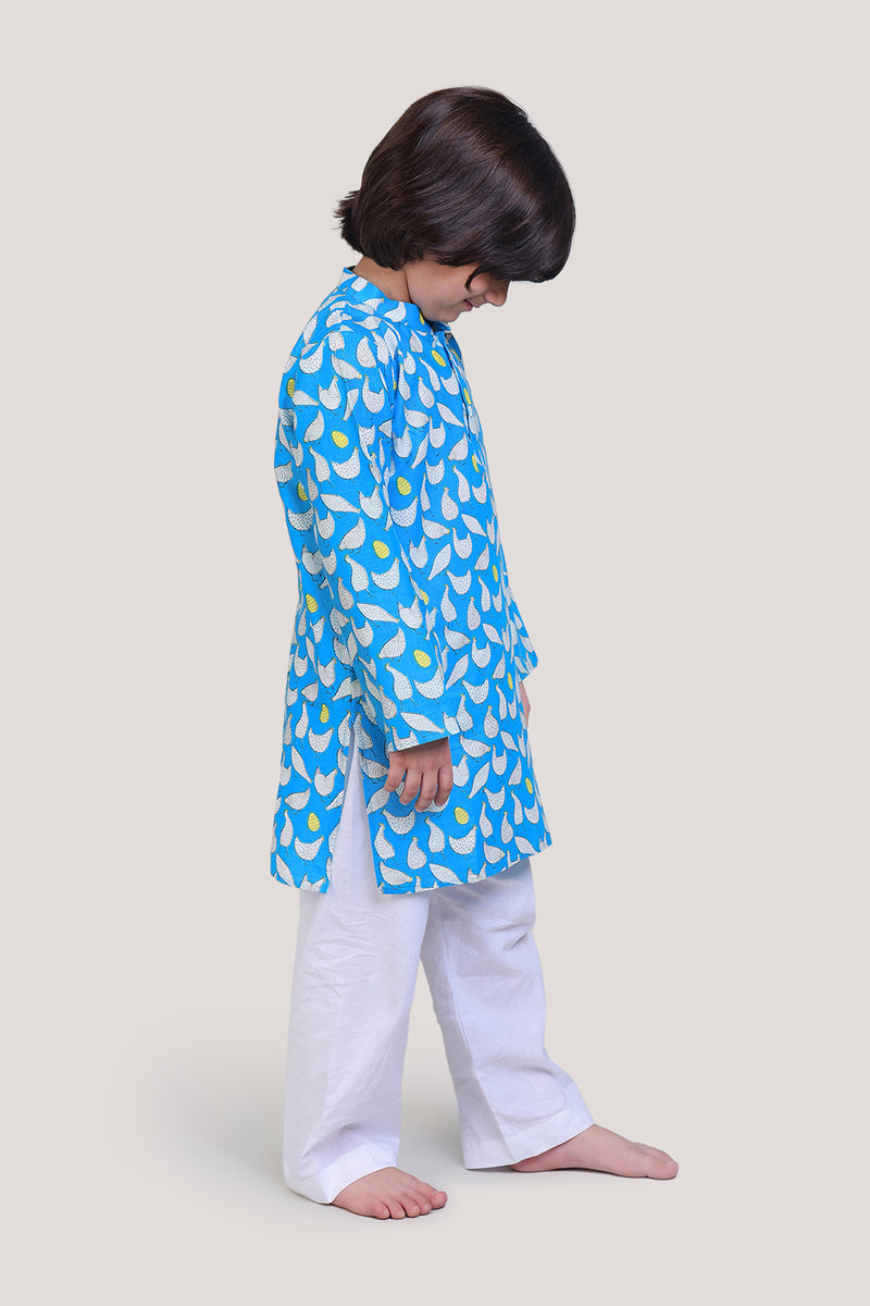 Hen That Laid The Golden Eggs- Boys Kurta Pajama Set