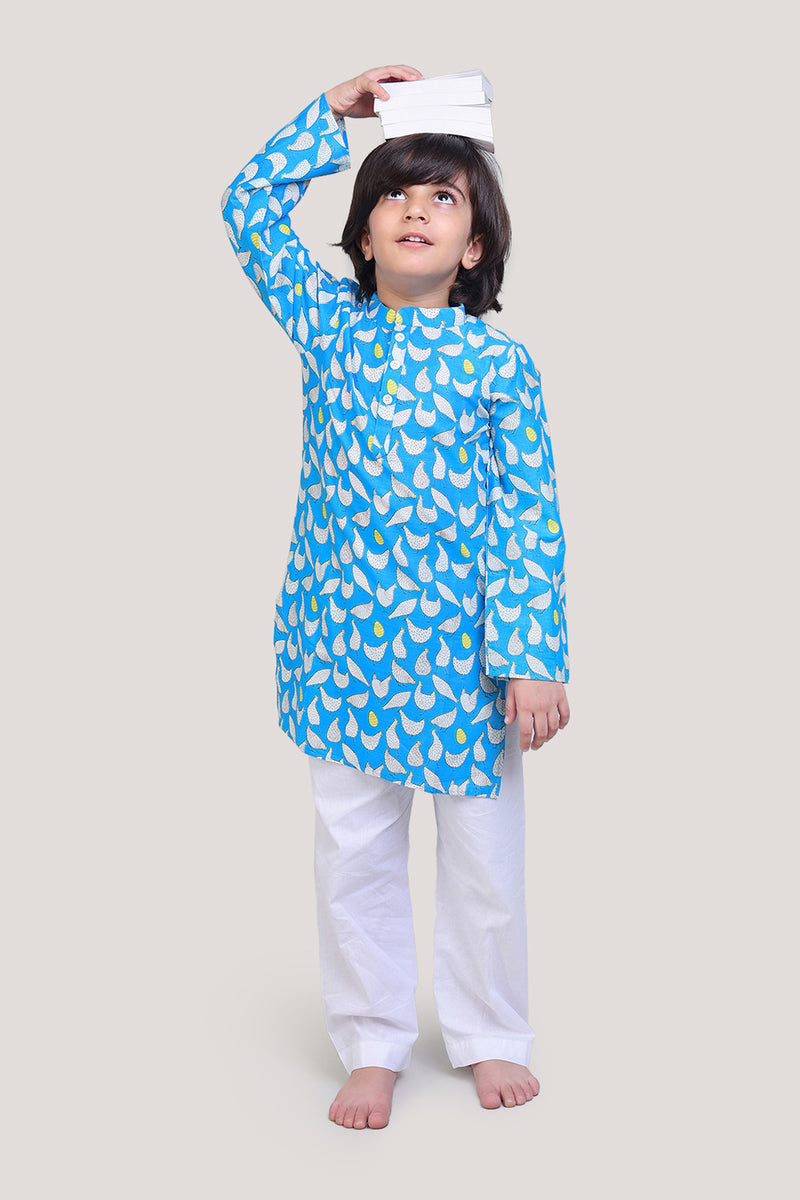 Hen That Laid The Golden Eggs- Boys Kurta Pajama Set