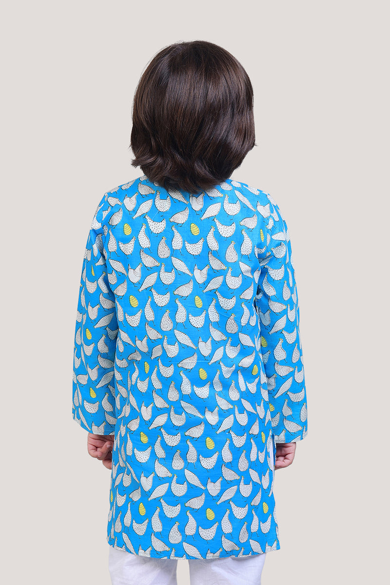 Hen That Laid The Golden Eggs- Boys Kurta Pajama Set