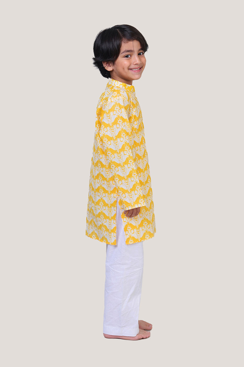 Two Silly Goats- Boys Kurta Pajama Set