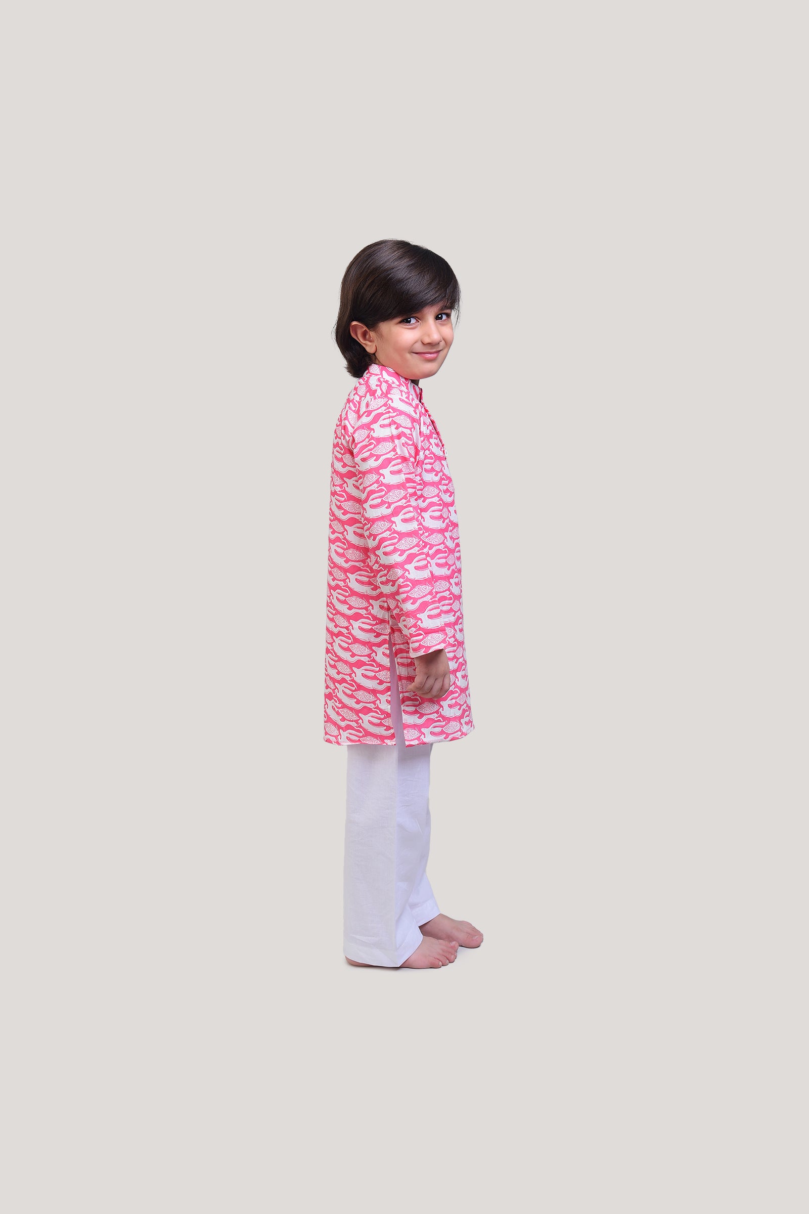 The Hare & The Tortoise- Boys Kurta Pajama Set