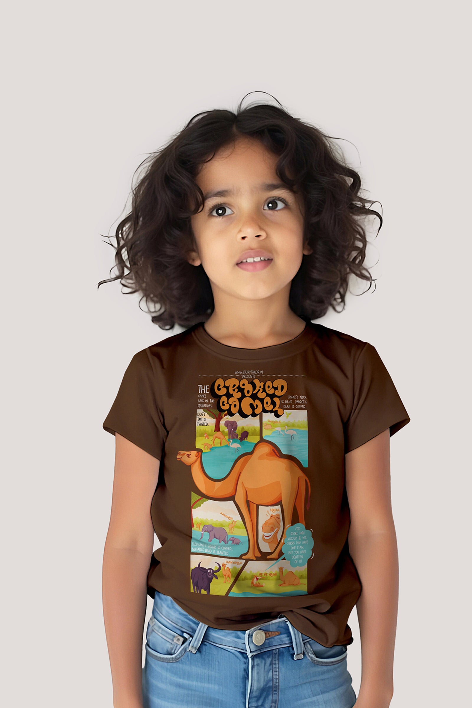 The Crooked Camel - T shirt, Brown
