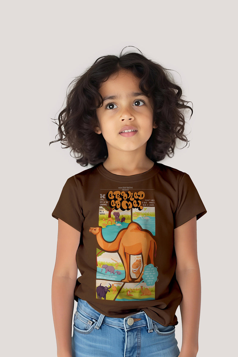 The Crooked Camel - T shirt, Brown