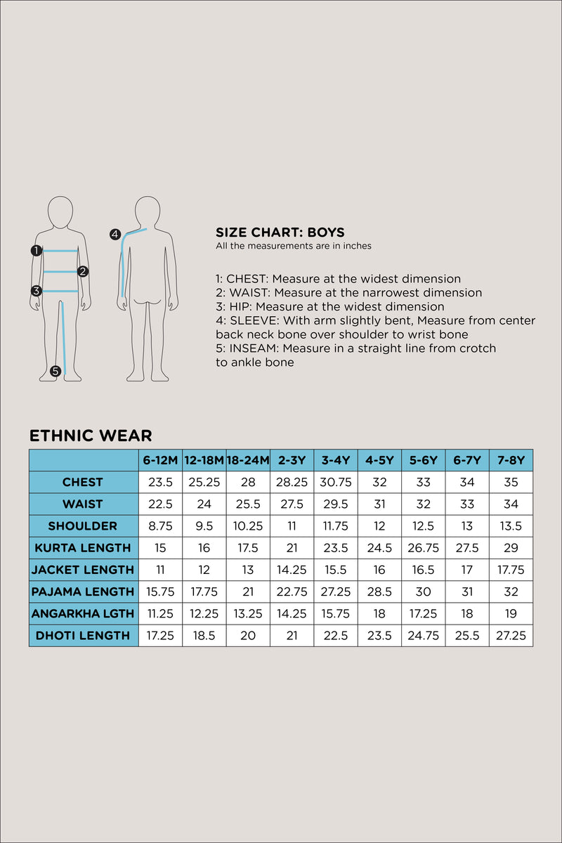 The Elephant & The Barking Dog- Boys Kurta Pajama Set