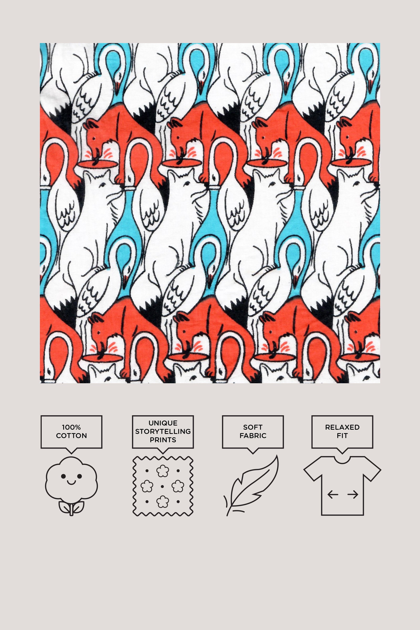 The Fox & the Crane - Sleepwear