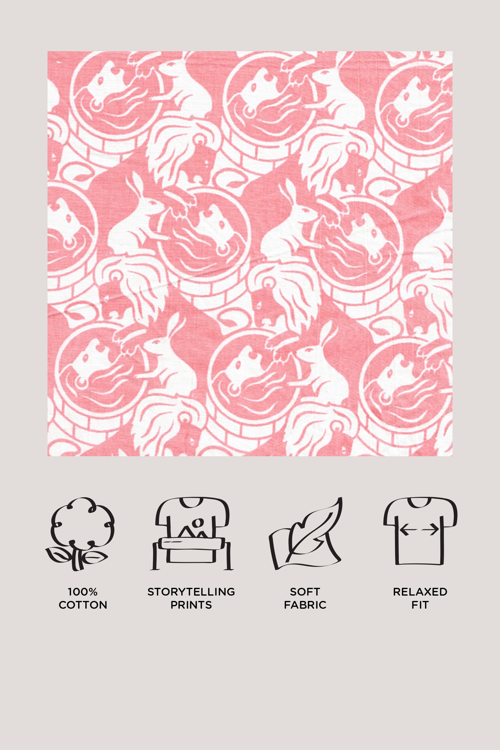 The Foolish Lion & The Clever Rabbit - Crop Top Set