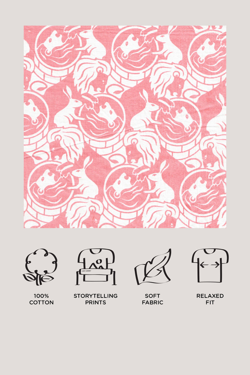 The Foolish Lion & The Clever Rabbit - Crop Top Set