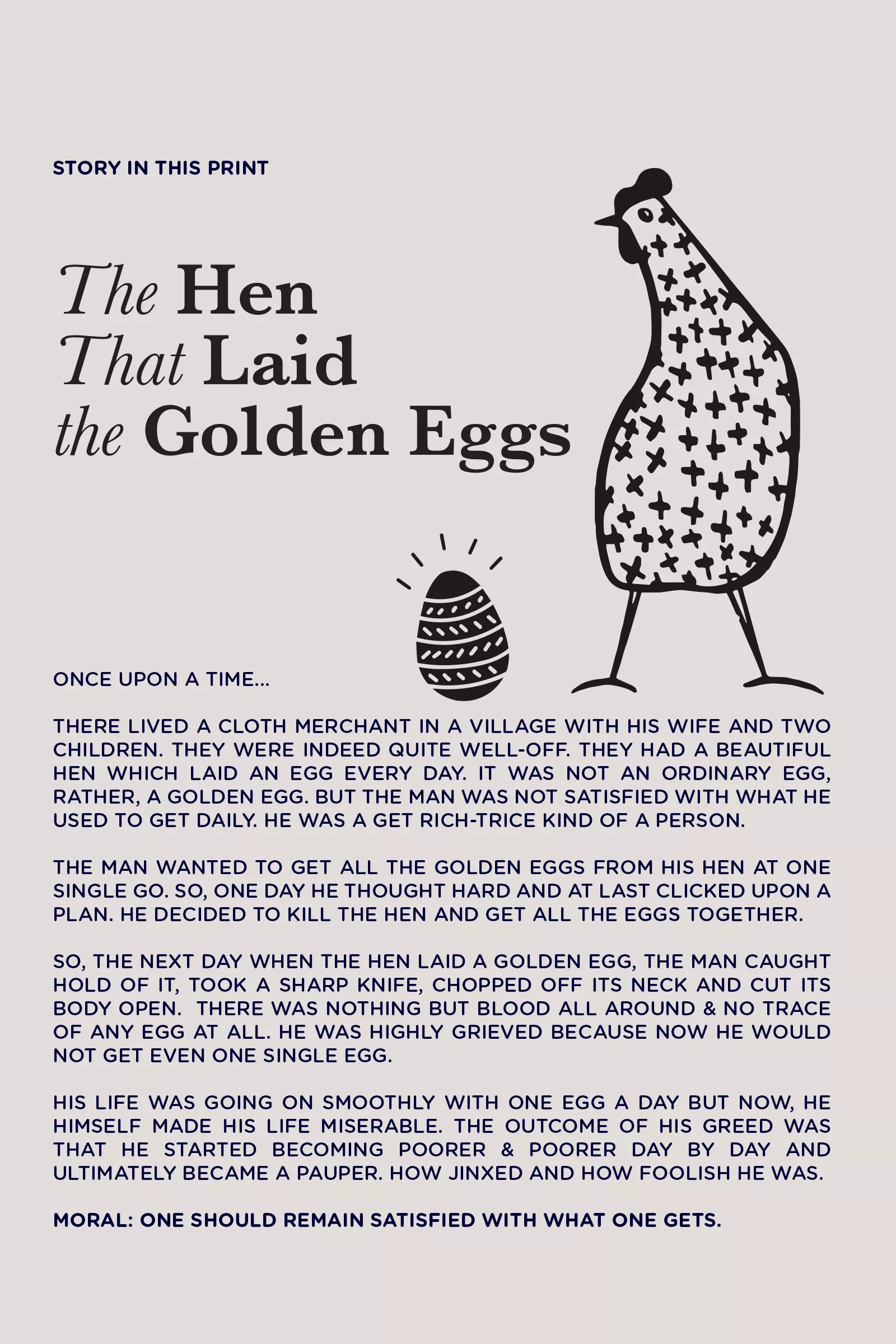 Hen That Laid Golden Eggs - T shirt, Yellow