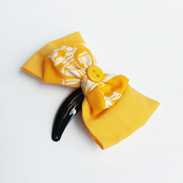 Double Bow Pin Yellow
